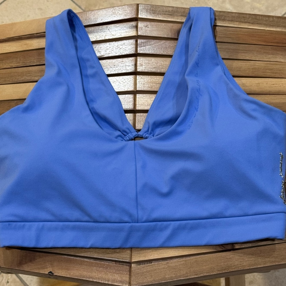 Whitney Simmons Blue Gymshark Vibrant Blue Sports Bra